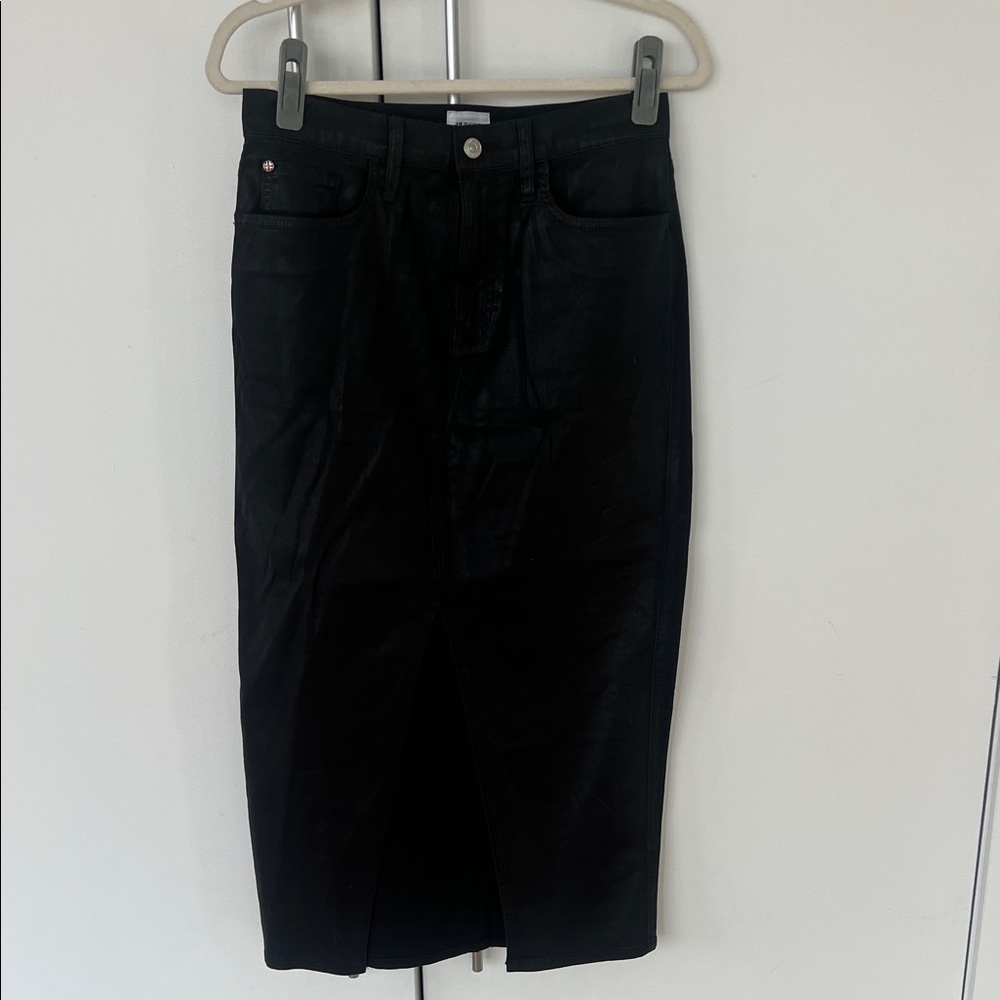 Hudson Jeans Black Denim Skirt